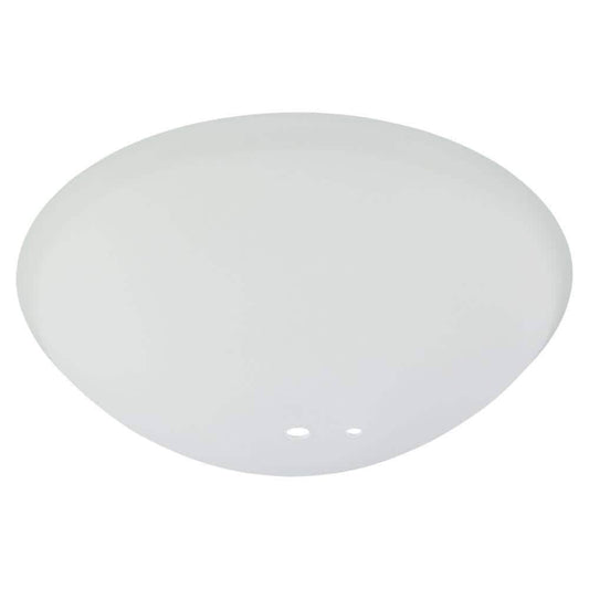 Hampton Bay Springview 52 in. White Ceiling Fan Replacement Frosted White Glass Bowl, Frosted Paint White G14921