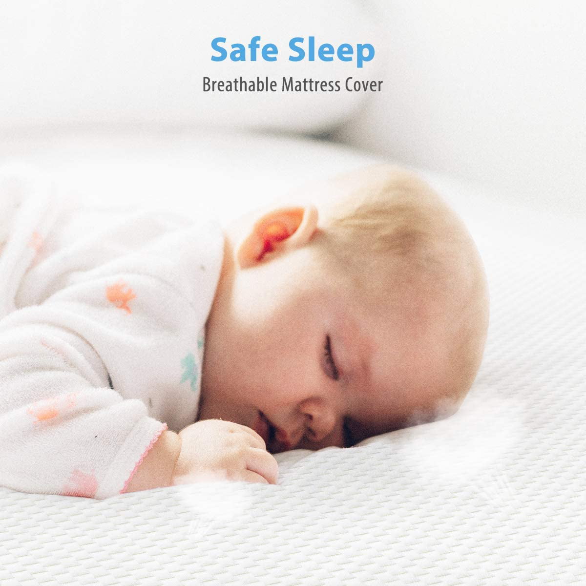 Dual Sided Crib and Toddler Mattress. 6 inch 2-in-1 Foam Baby Mattress for Standard Full Size Crib. with Removable Washable Cover